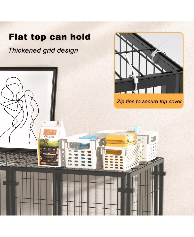 Streamdale Furniture 47" Dog Crate - Indoor/Outdoor Kennel