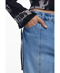 Desigual Women's Newspaper pleated blouse