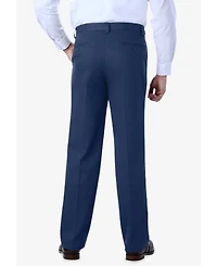 KingSize Big & Tall Relaxed Fit Wrinkle-Free Expandable Waist Plain Front Pants