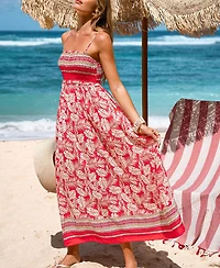 Cupshe Women's Sandy Soul Tropical Maxi Beach Dress