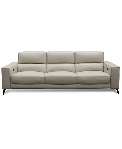 Neiwert 3-Pc. Leather Sofa Sectional with 3 Power Recliners
