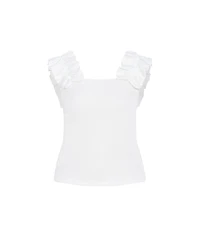 City Chic Plus Aria Frill Top