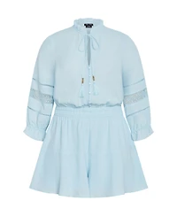 City Chic Plus Faye Playsuit