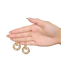 Bcbg Gold-Tone Modern Hoop Earrings