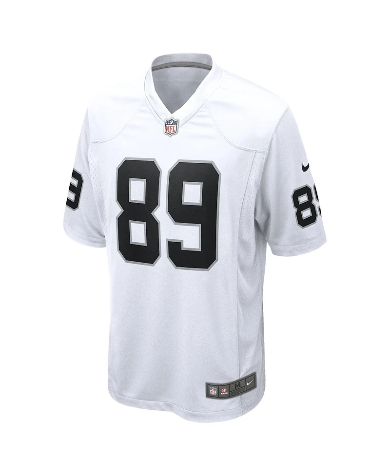 Nike Men's Brock Bowers White Las Vegas Raiders Game Jersey