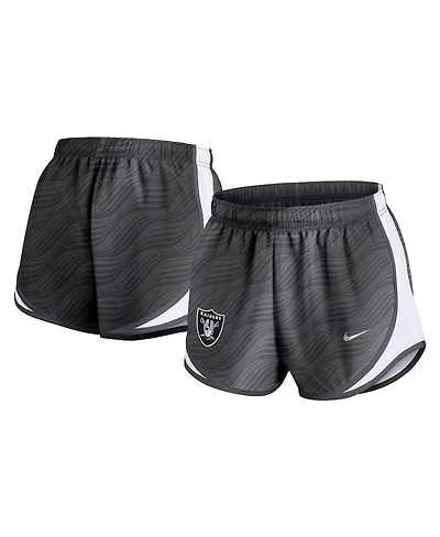 Nike Women's Anthracite Las Vegas Raiders Tempo Performance Shorts