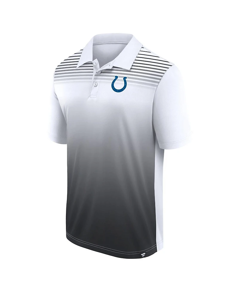 Logo Athletic Men's White/Black Indianapolis Colts Sandlot Game Polo Shirt
