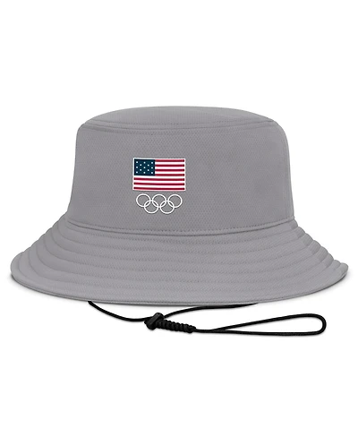 Fanatics Men's Gray Team Usa Finesse Bucket Hat