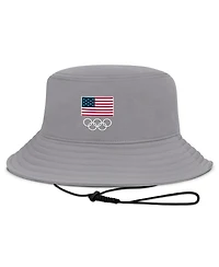 Fanatics Men's Gray Team Usa Finesse Bucket Hat