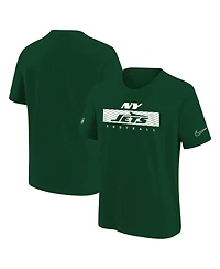 Nike Big Boys and Girls Green New York Jets 2024 Sideline Legend Performance T-Shirt