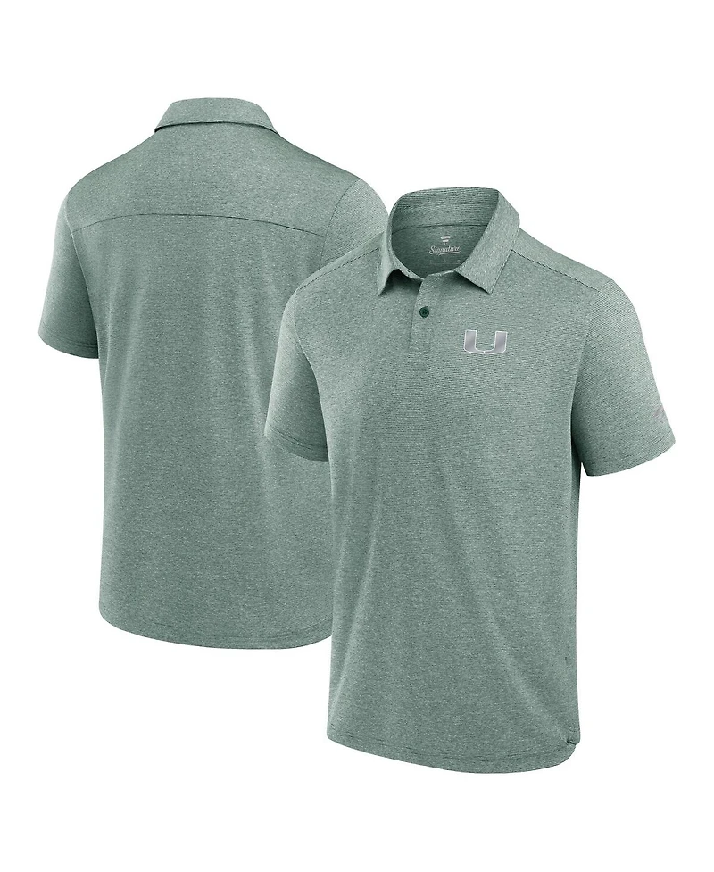 Fanatics Men's Green Miami Hurricanes Performance Polo Shirt
