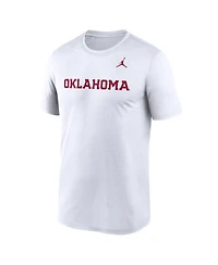 Jordan Men's White Oklahoma Sooners Primetime Legend Wordmark T-Shirt