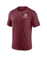 Fanatics Heather Maroon Texas A&M Aggies Ideal Faded Tri-Blend T-Shirt