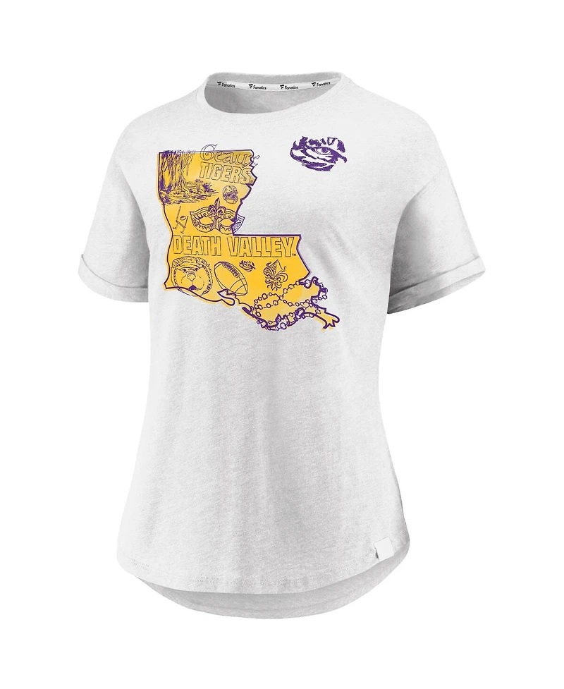 Fanatics Women's White Lsu Tigers True Classics Hometown T-Shirt