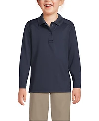Lands' End Girls Long Sleeve Feminine Fit Rapid Dry Polo Shirt