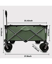 Streamdale Furniture Utility Folding Camping Wagon - Green