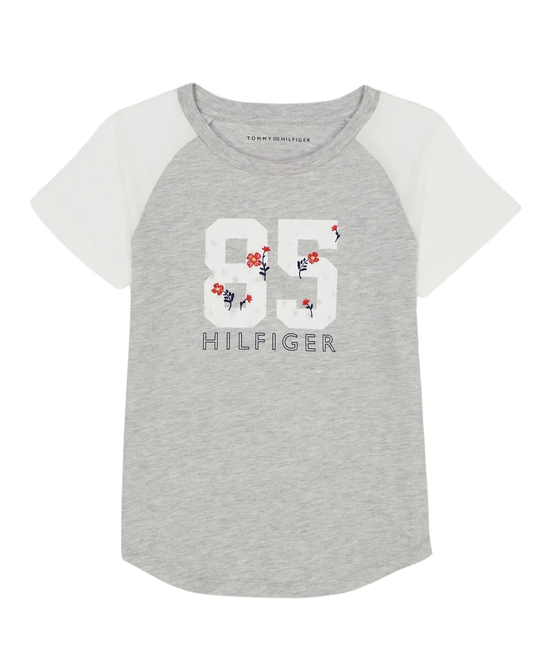 Tommy Hilfiger Big Girls Separates 85 Raglan Short Sleeve T-Shirt