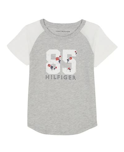 Tommy Hilfiger Big Girls Separates 85 Raglan Short Sleeve T-Shirt