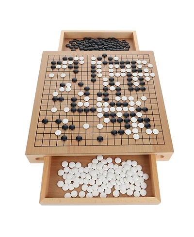 We Games Wood Go Set with Pull Out Drawers -12 in.