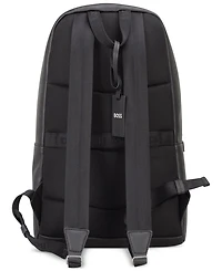 Hugo Boss Men's Zair Leather Large Backpack