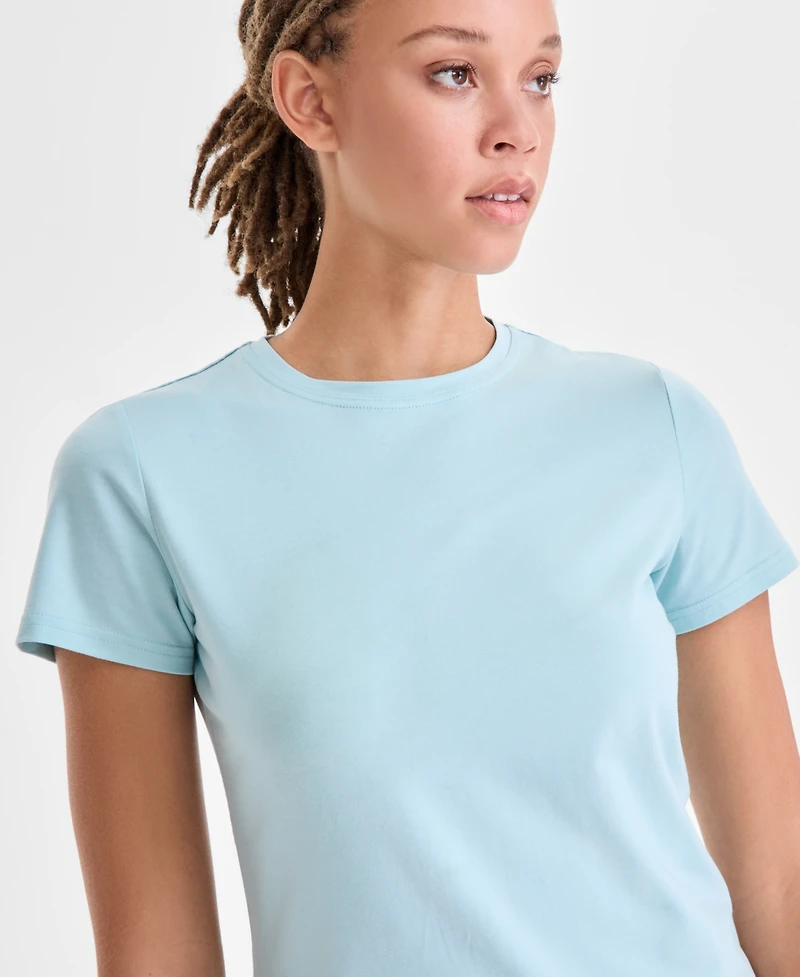 Id Ideology Women's Essential Cotton Short-Sleeve T-Shirt, Exclusively at Macy's
