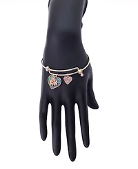 Unwritten Cubic Zirconia Family Tree Charm Bangle Bracelet
