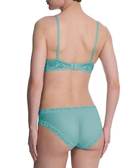 Natori Women's Feathers Lace Contour Underwire Plunge Bra 730023