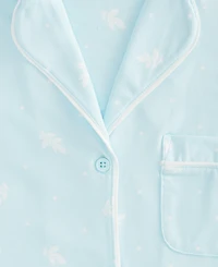 Charter Club Women's Jersey Printed Long Sleeve Sleepshirt