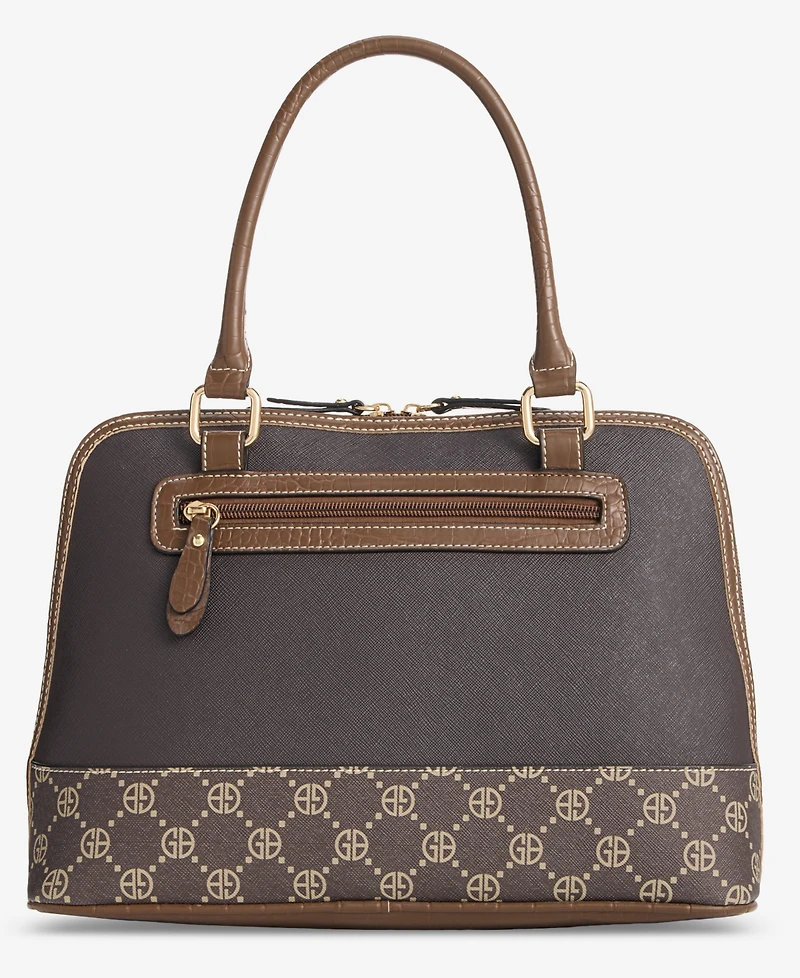 Giani Bernini Medium Monogram Crossbody Domed Bag, Macy's Exclusive
