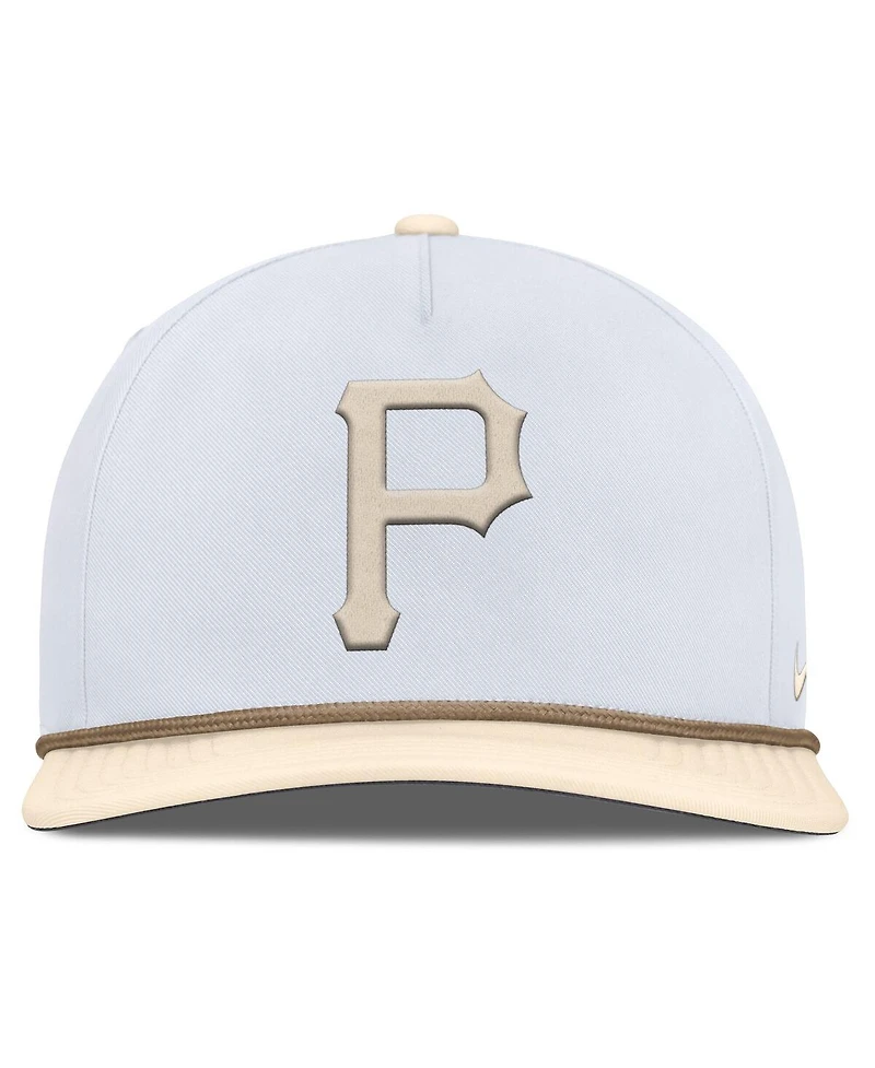 Nike Men's White/Cream Pittsburgh Pirates Pro Performance Snapback Hat