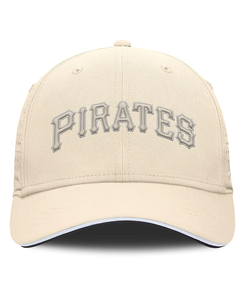 Nike Men's Cream Pittsburgh Pirates Rise Performance Flex Hat