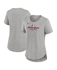 Nike Women's Heather Gray 2025 Mlb All-Star Game Wordmark Tri-Blend T-Shirt