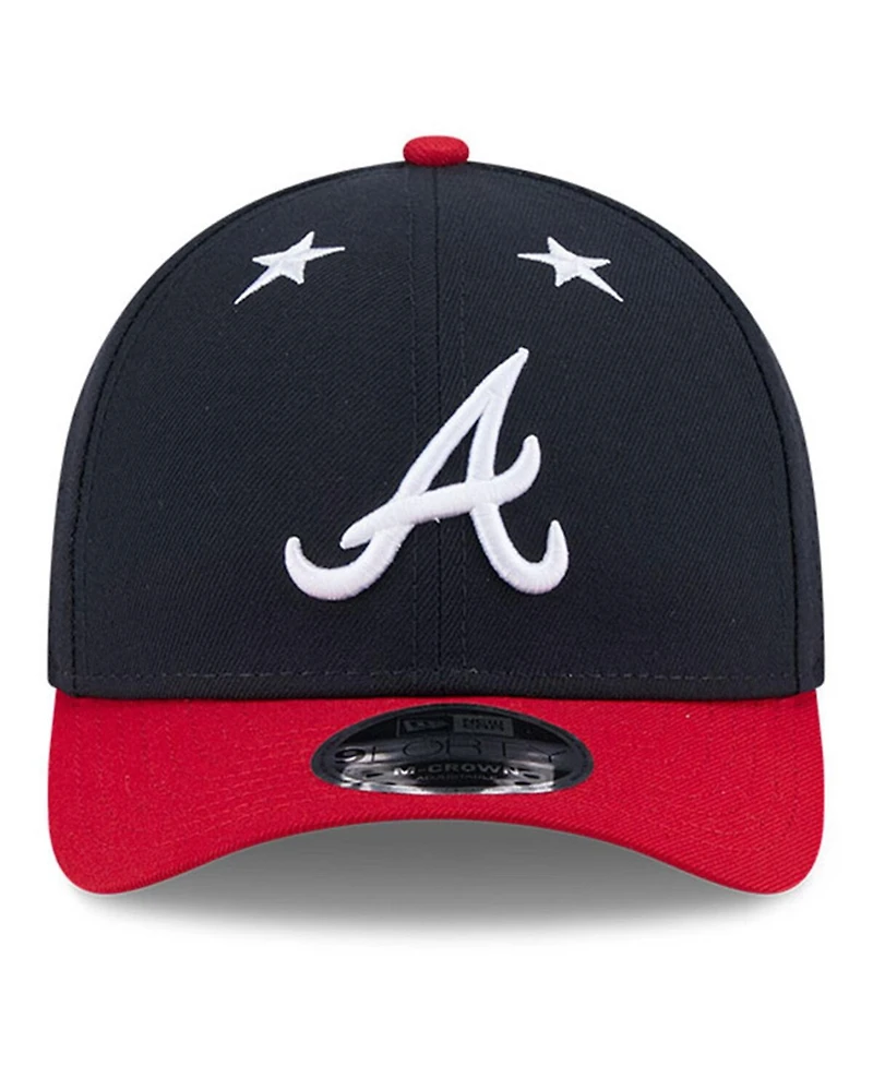 New Era Men's Navy/Red Atlanta Braves 2025 Mlb All-Star Game 9FORTY M-Crown Adjustable Hat