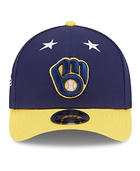 New Era Men's Navy/Gold Milwaukee Brewers 2025 Mlb All-Star Game 9FORTY M-Crown Adjustable Hat