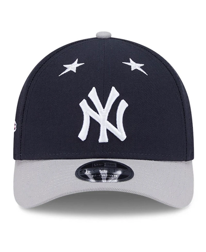 New Era Men's Navy/Gray New York Yankees 2025 Mlb All-Star Game 9FORTY M-Crown Adjustable Hat