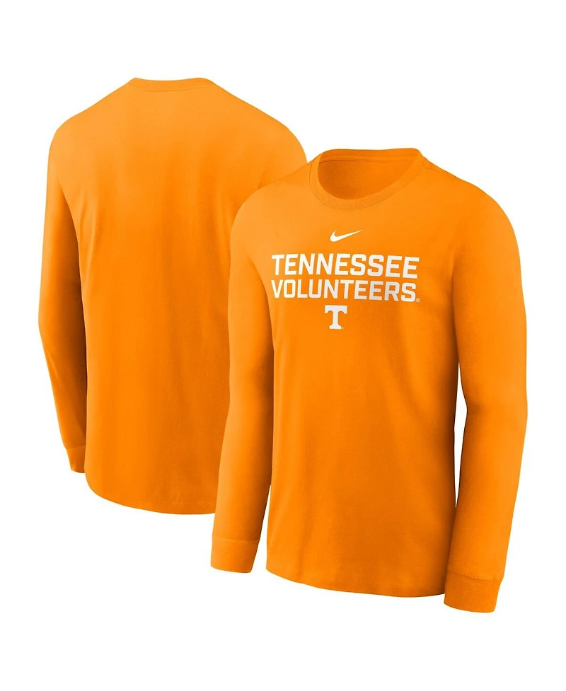 Nike Men's Tennessee Orange Volunteers 2025 Sideline Performance Long Sleeve T-Shirt