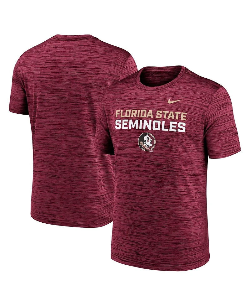 Nike Men's Garnet Florida State Seminoles Campus Center Stack Velocity Performance T-Shirt