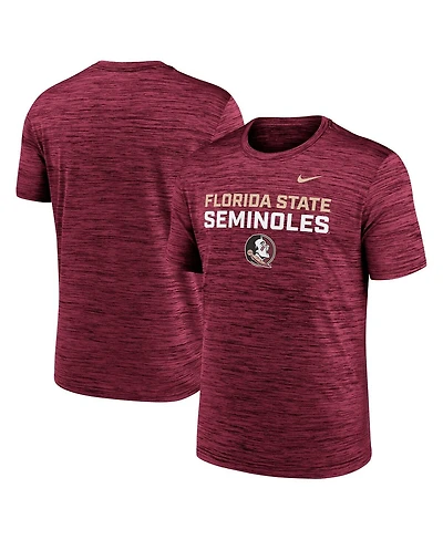 Nike Men's Garnet Florida State Seminoles Campus Center Stack Velocity Performance T-Shirt