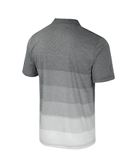 Colosseum Men's Gray Auburn Tigers Striped Mesh Polo Shirt