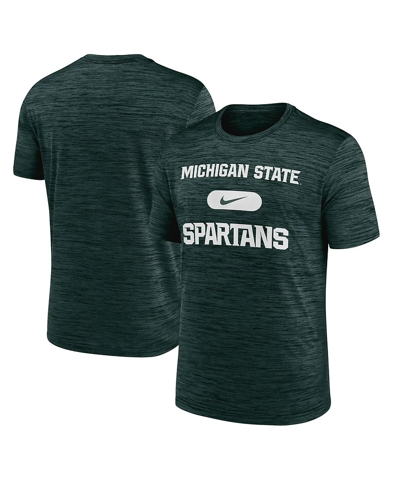 Nike Men's Green Michigan State Spartans Velocity Mascot Performance T-Shirt