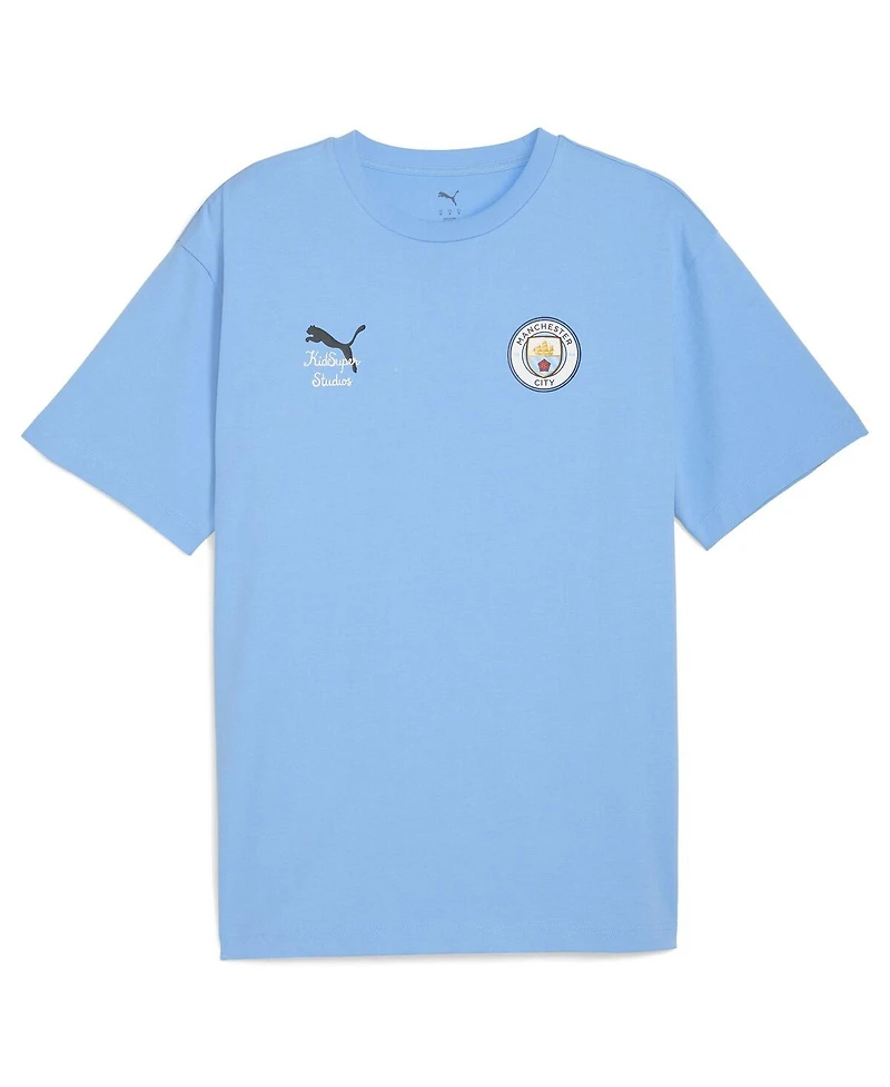 Puma x Kid Super Men's Light Blue Manchester City 2025 Fifa Club World Cup Graphic T-Shirt