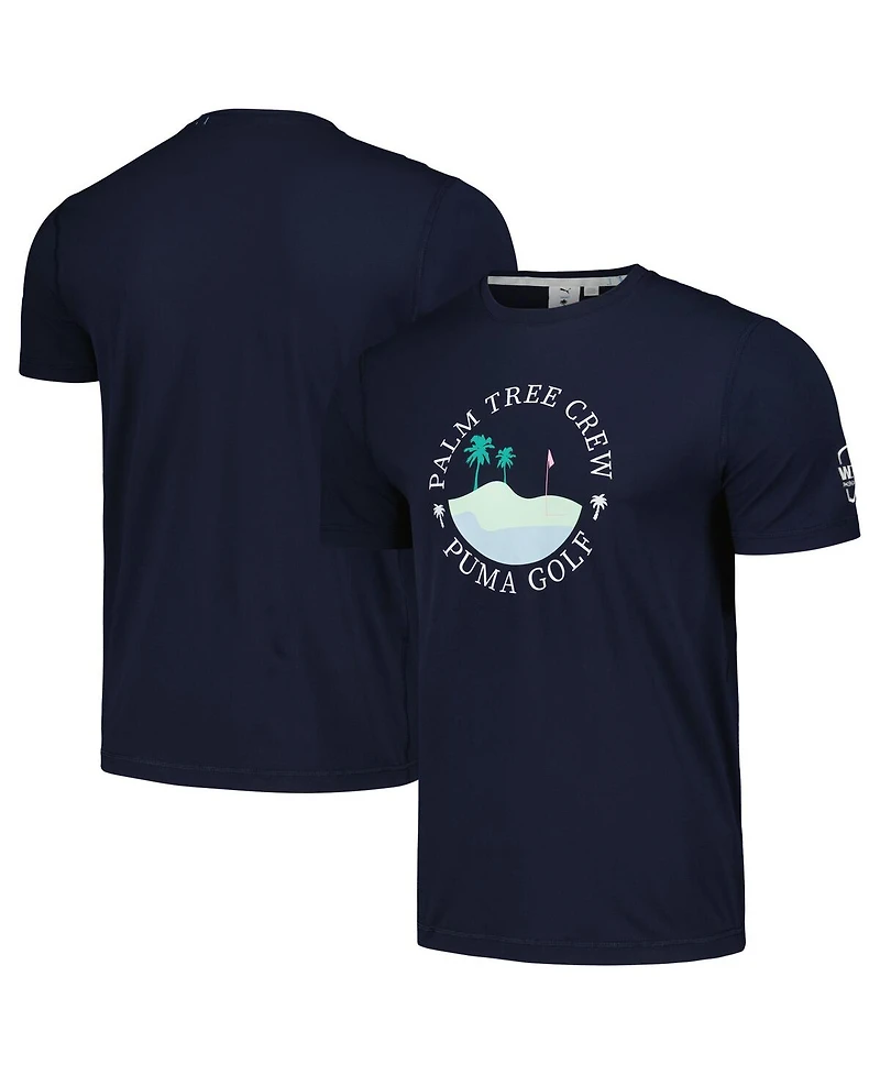 Puma Men's x Ptc Navy Wm Phoenix Open Island Cloudspun T-Shirt