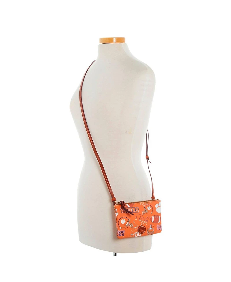 Dooney & Bourke Clemson Tigers Top Zip Crossbody Purse