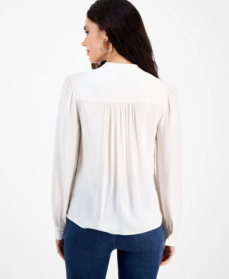 I.n.c. International Concepts Petite Puff-Sleeve Blouse, Macy's Exclusive