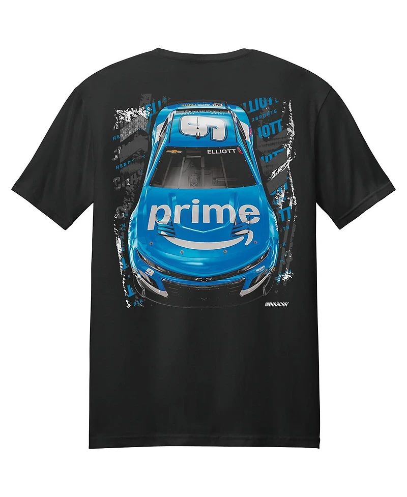 Hendrick Motorsports Team Collection Men's Black Chase Elliott Amazon Prime Car T-Shirt