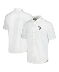 Tommy Bahama Men's White Ucf Knights Coconut Point Palm Vista IslandZone Camp Button-Up Shirt