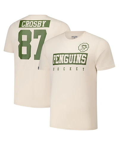 LevelWear Men's Sidney Crosby Khaki Pittsburgh Penguins 2024 Nhl Military Appreciation Richmond Delta Player Name Number T-Shirt