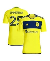 Adidas Men's Walker Zimmerman Yellow Nashville Sc 2024 The 615 Kit Replica Player Jersey