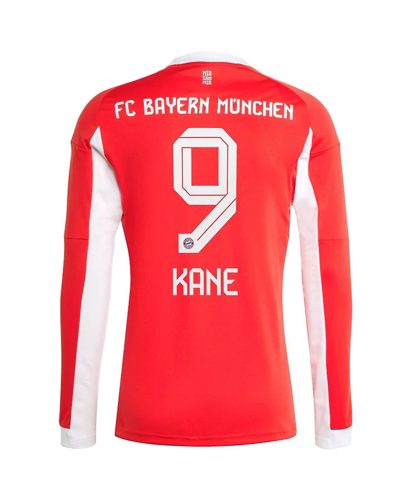 Adidas Men's Harry Kane Red Bayern Munich 2025/26 Home Replica Long Sleeve Jersey