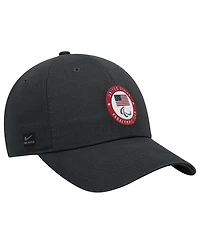 Nike Men's Black U.s. Paralympics Crest Logo Club Adjustable Hat